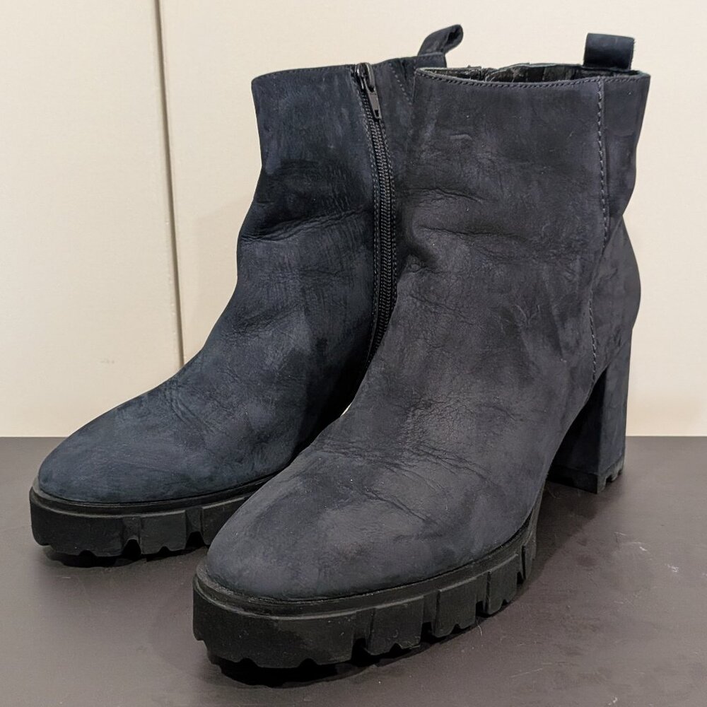 Kennel & Schmenger Chelsea Boots 'Kate' in dark blue, suede, 39